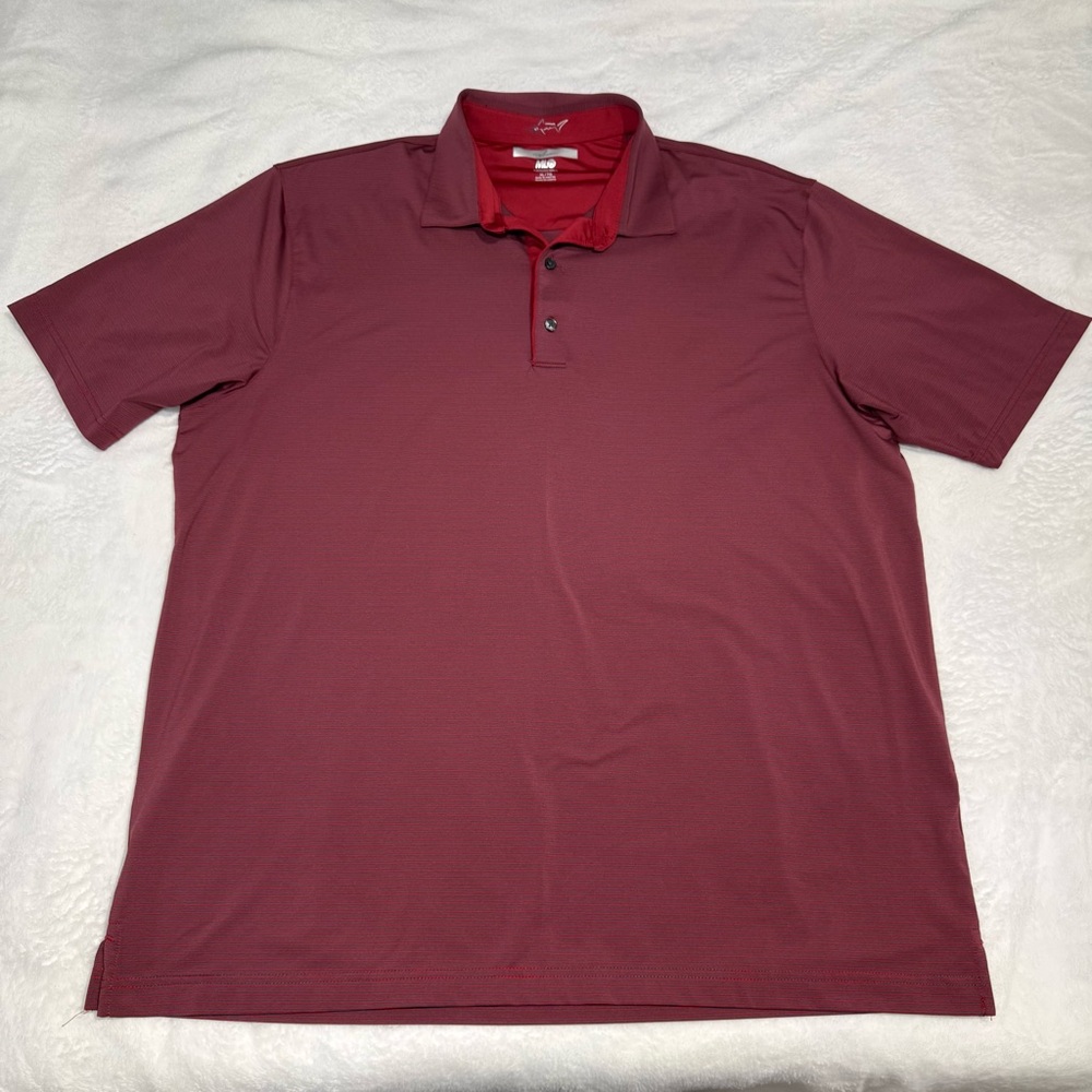 Greg Norman‎ ML75 Polo Shirt Men’s XL Burgundy Play Dry
